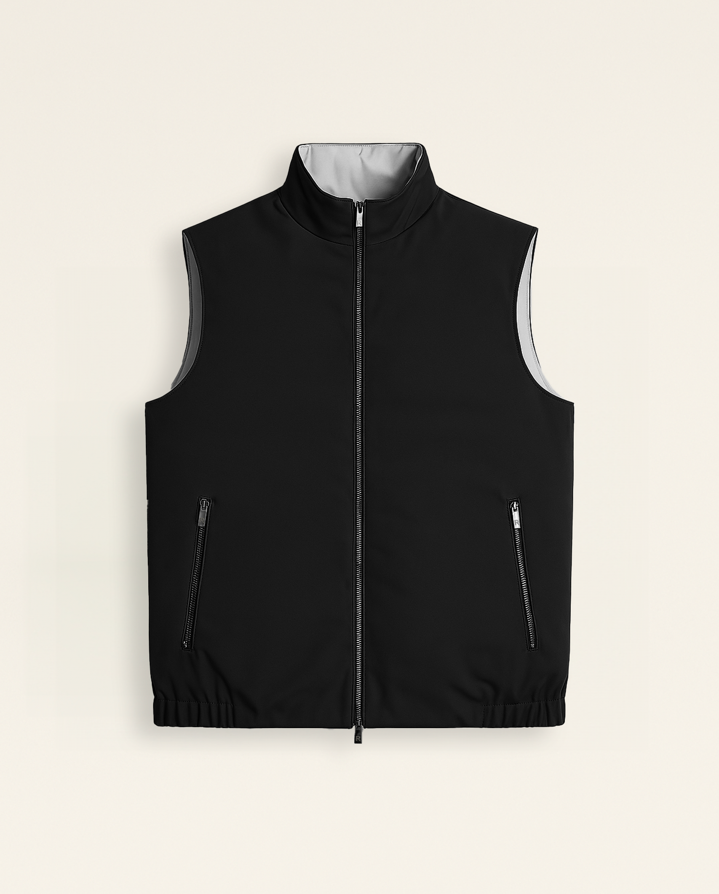 REVERSIBLE VEST - BLACK/GREY