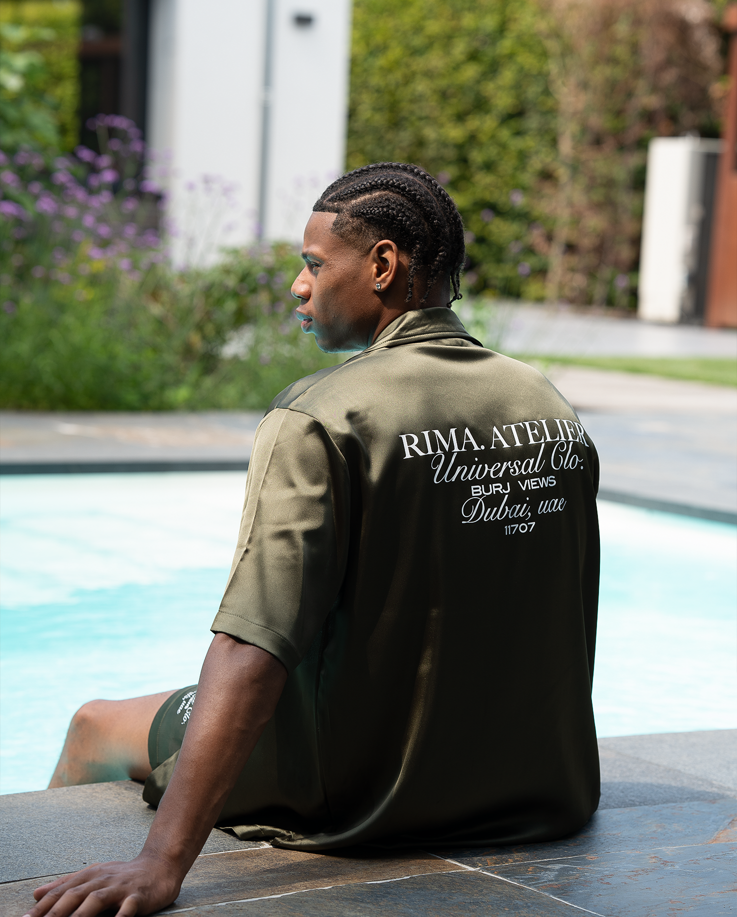 SATIN SHIRT - GREEN