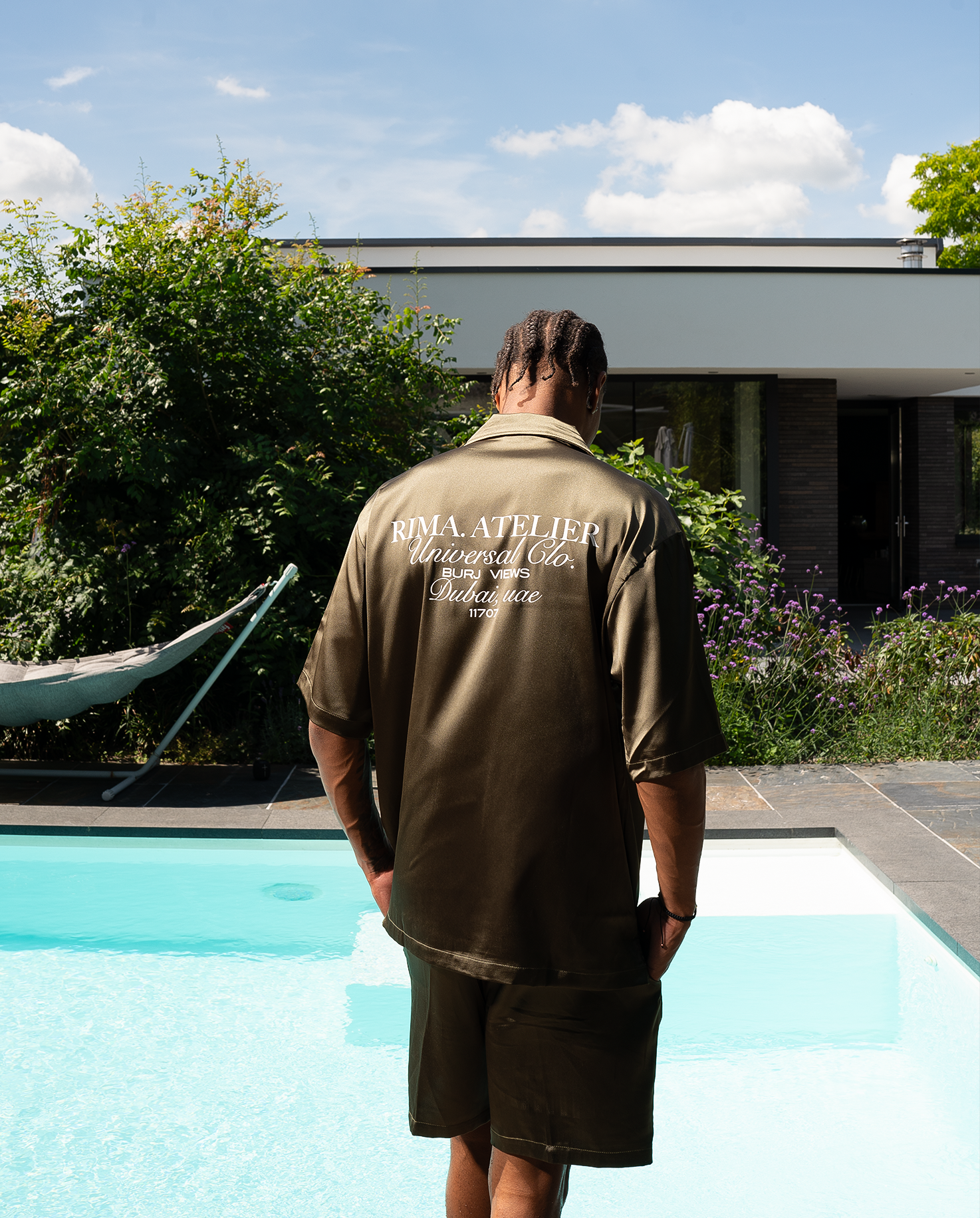 SATIN SHIRT - GREEN