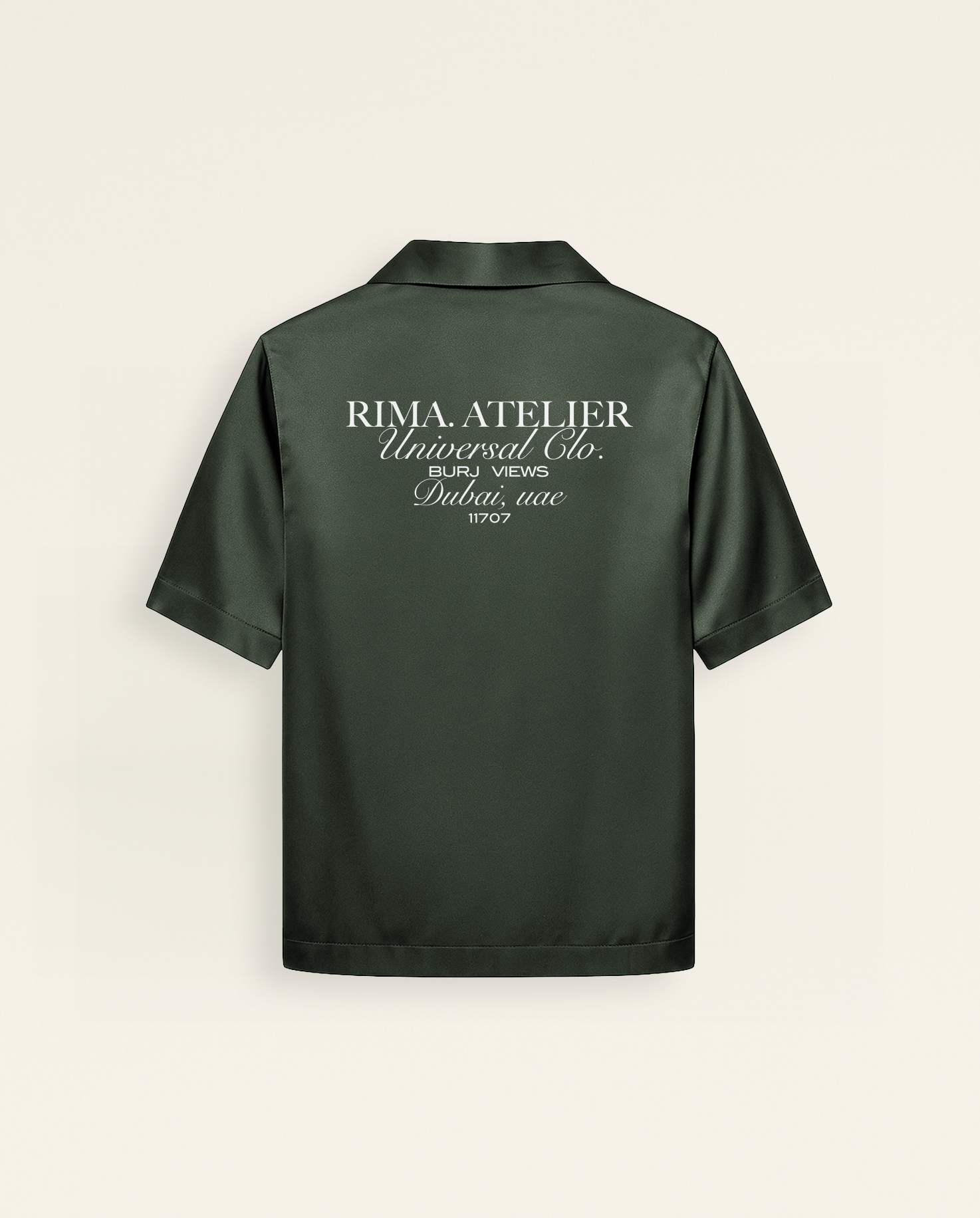 SATIN SHIRT - GREEN