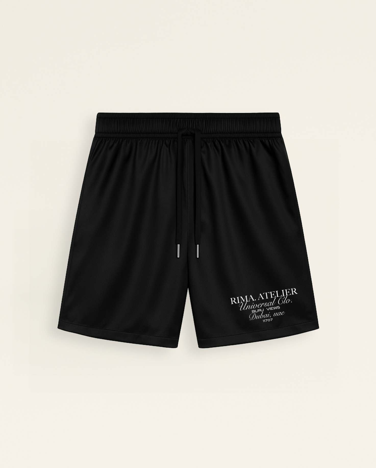 SATIN SHORTS - BLACK
