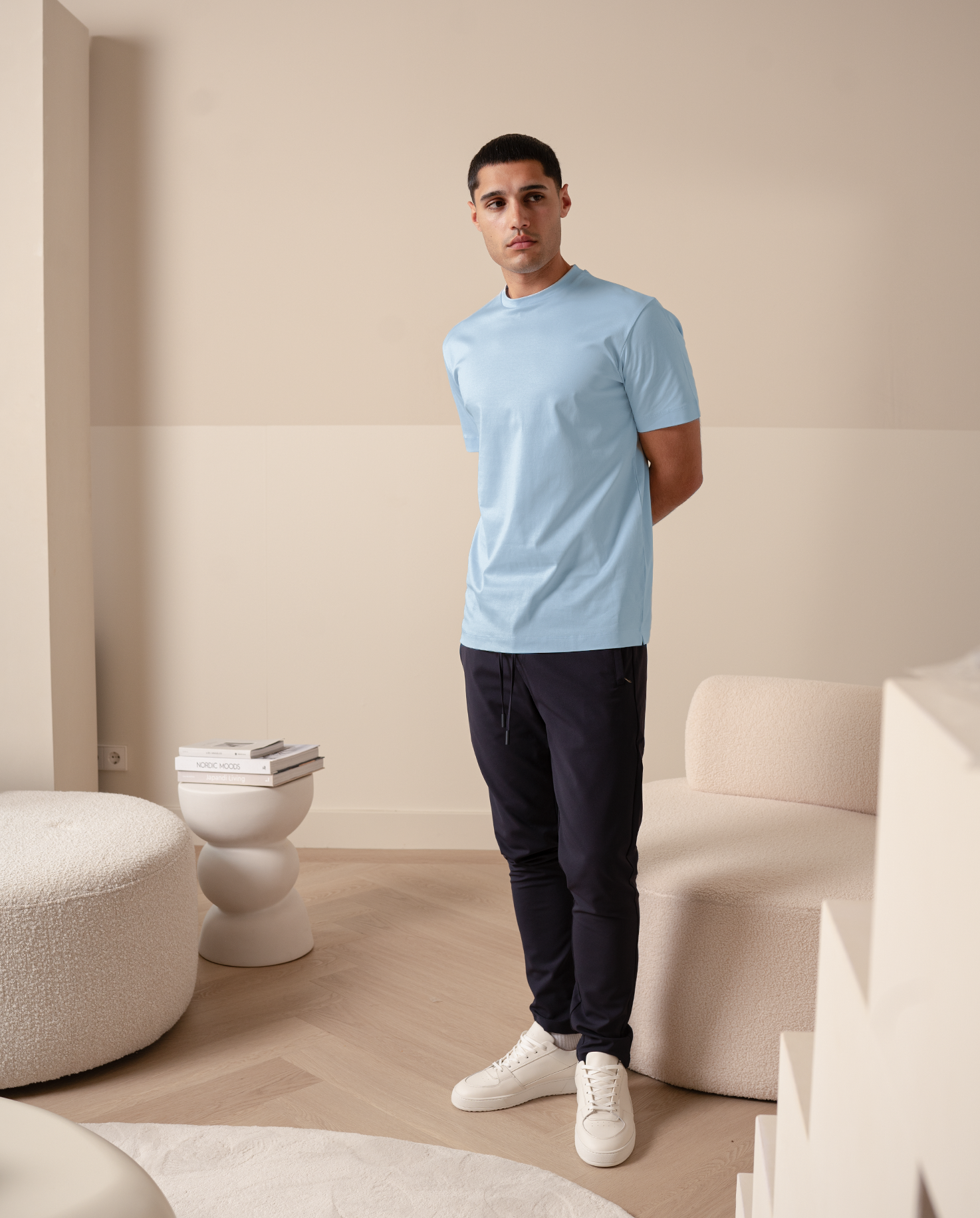 LUXE T-SHIRT - BABY BLUE