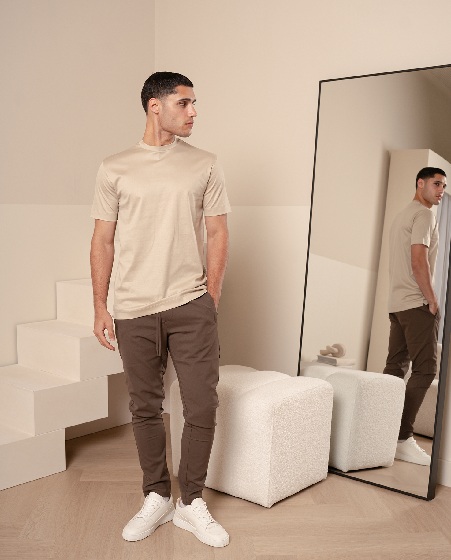 LUXE T-SHIRT - BEIGE