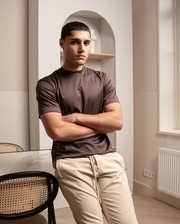 LUXE T-SHIRT - BROWN