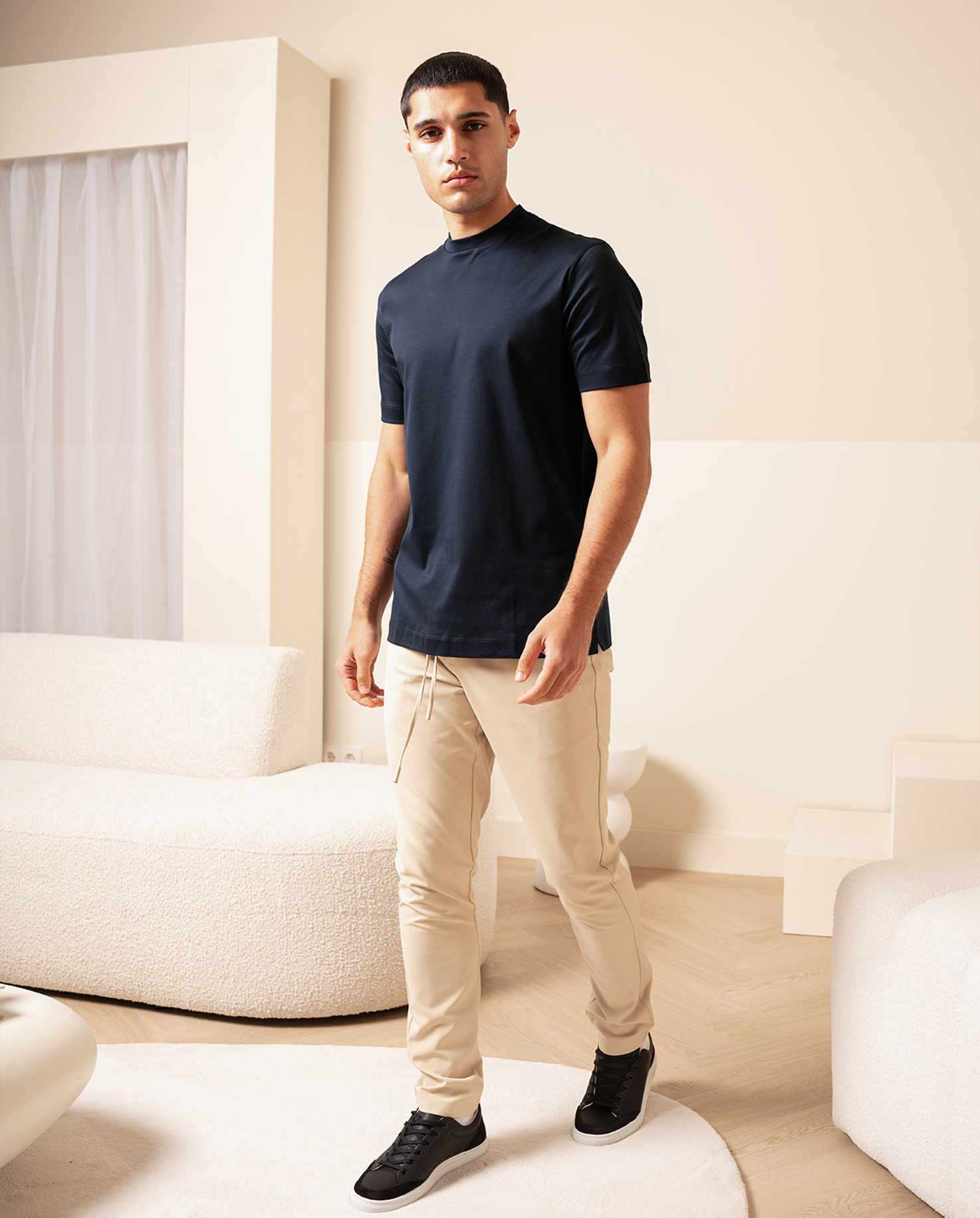 LUXE T-SHIRT - DARK NAVY BLUE